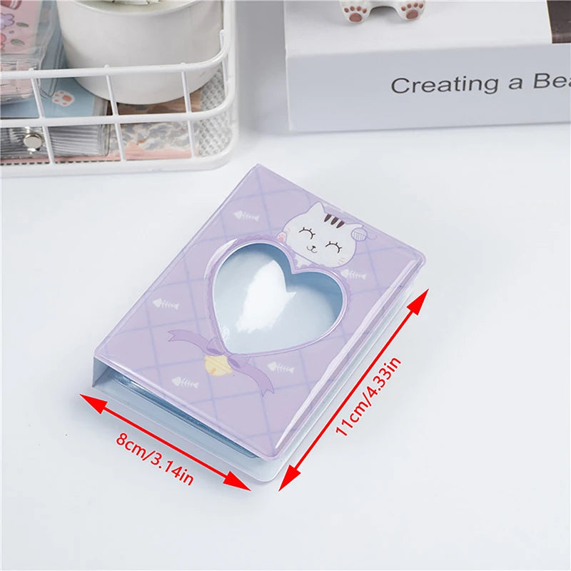 Mini 3-Inch Photo Album – 40-Pocket Kpop Photocard Holder Mini Photo Album Qst