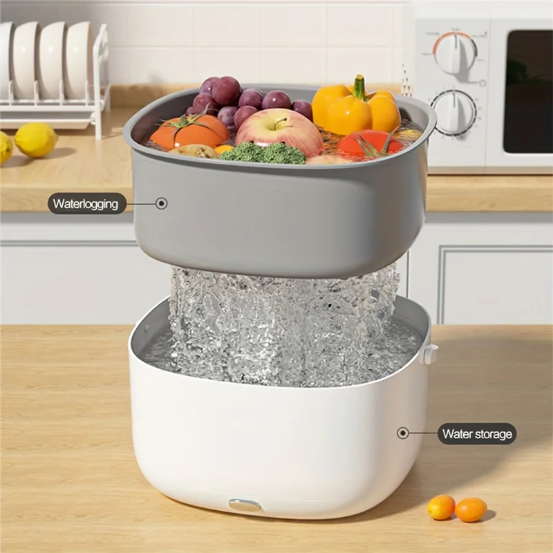 MiLESEEY Ultrasonic Fruit & Vegetable Washing Machine Cleaner Ultrasonic Food Cleaner Qst