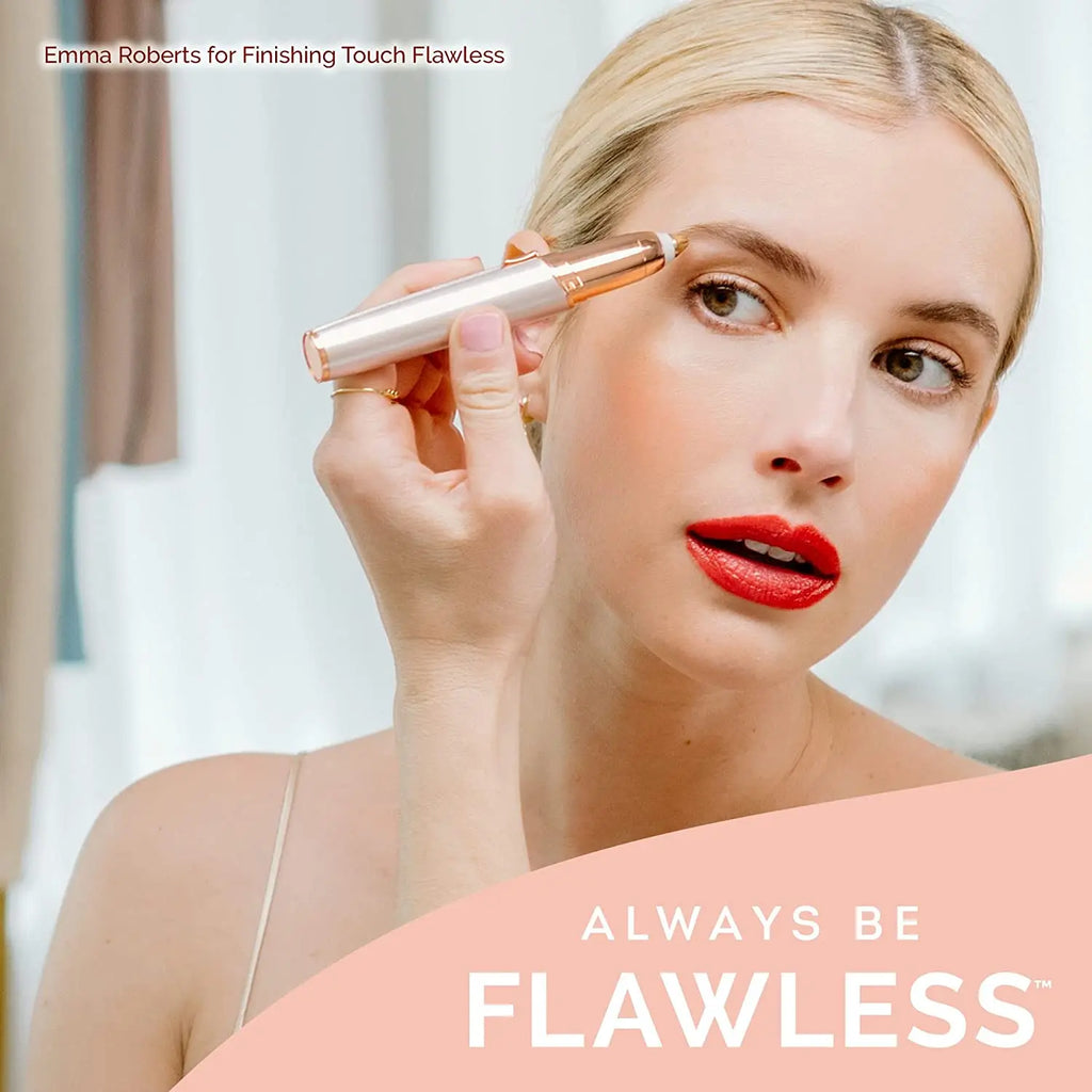 Flawless Brows Electric Eyebrow Trimmer with LED Light Electric Eyebrow Trimmer Qme
