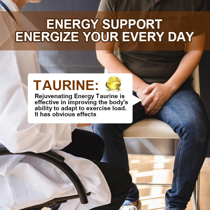 Yimiduk Taurine Supplement 120 Capsules – Buy 1 Get 1 Free Amino Acid Supplement Qst
