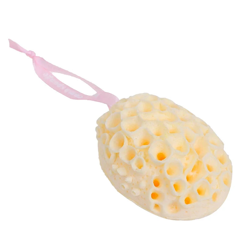 Natural Sea Wool Honeycomb Sponge – Gentle Exfoliating Bath Sponge Natural Bath Sponge Qme