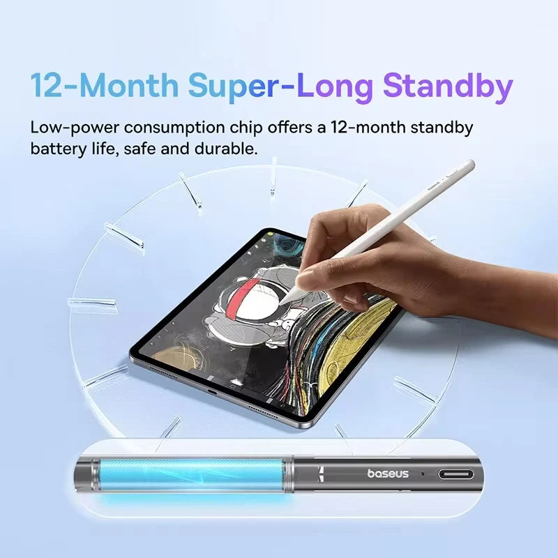 Baseus Stylus Lite LED Pen for iPad – Palm Rejection iPad Stylus Pen Qst
