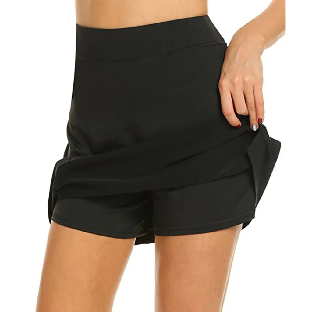 Women's A-Line High Waist Mini Skirt S-4XL | 8 Colors A-Line Mini Skirt Qme BK 2xl