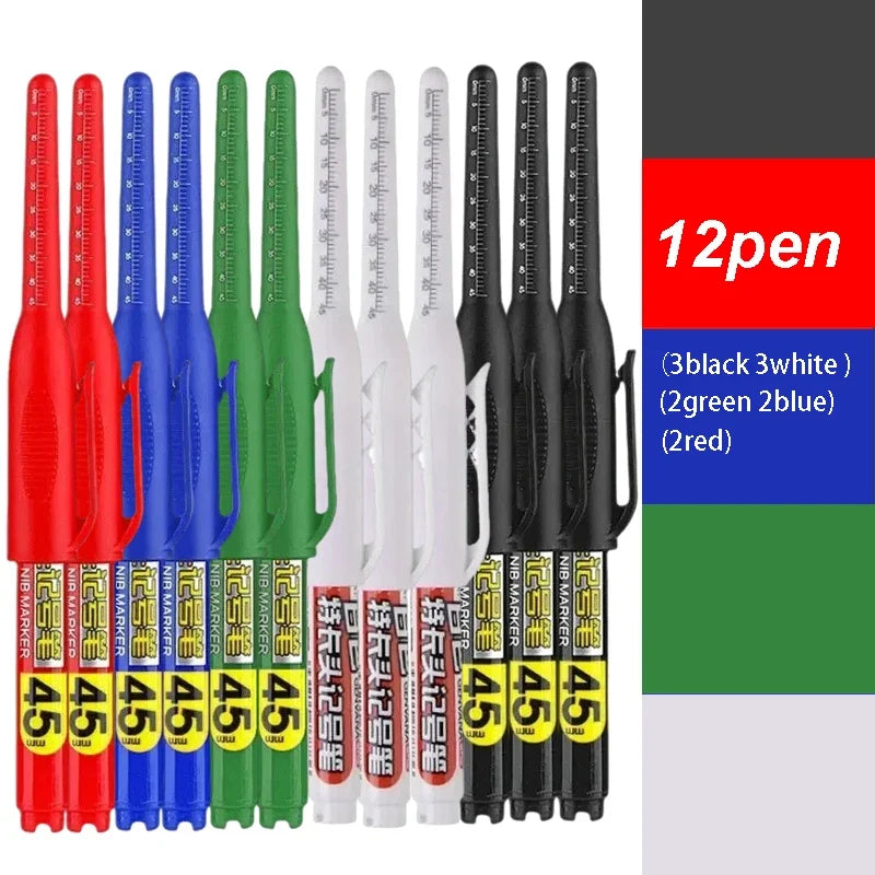 Waterproof Deep Hole Marker Pen – Long Nib Carpenter Pen