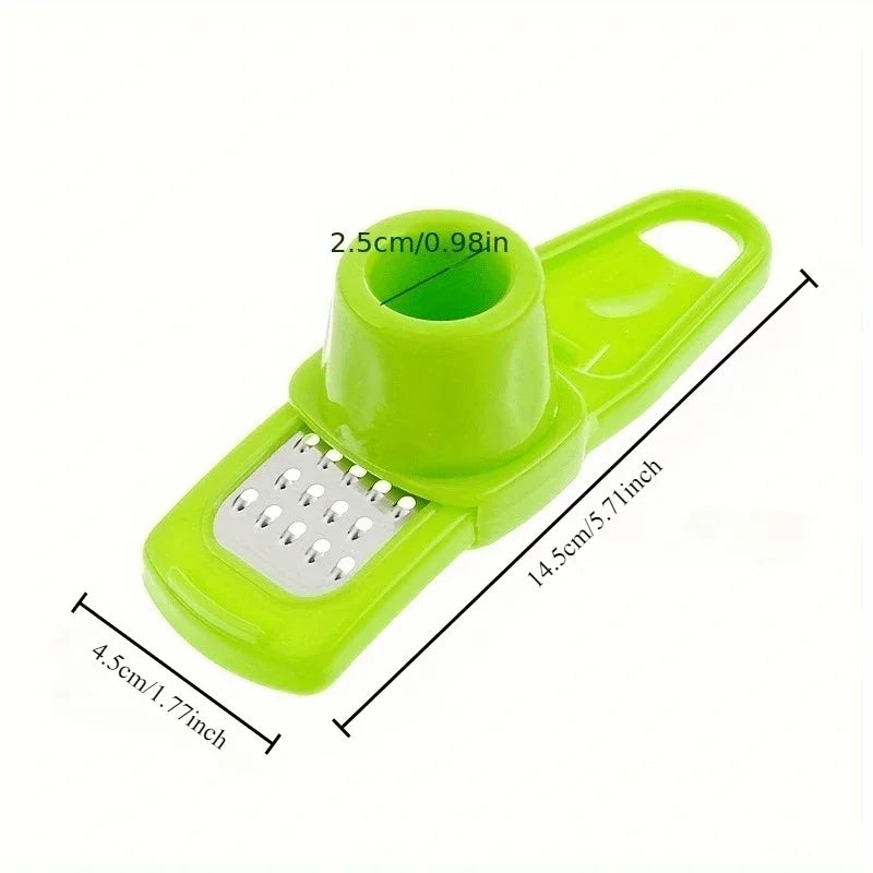 Manual Garlic & Ginger Press Multi-functional Kitchen Cutter Garlic Ginger Press Qme