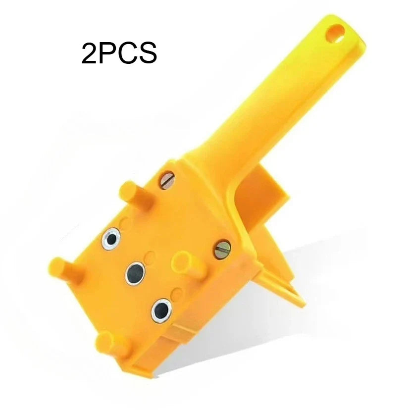 Wood Drilling Locator Jig – Handheld Hole Punch Guide Tool Woodworking Drill Jig Qme 2PCS
