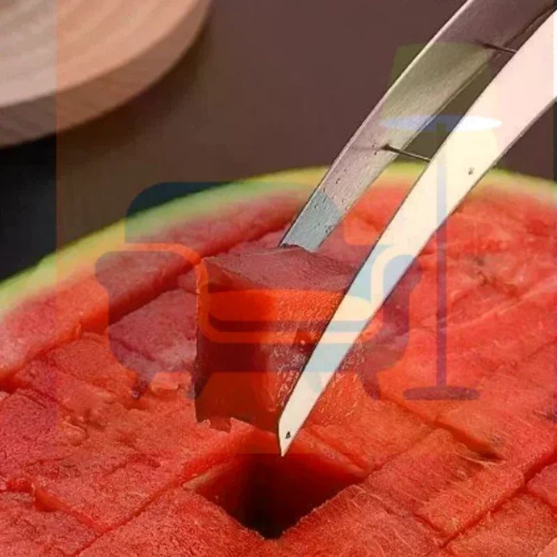 Watermelon Slicer & Fruit Cutter – Stainless Steel Multifunctional Fruit Slicer Qme