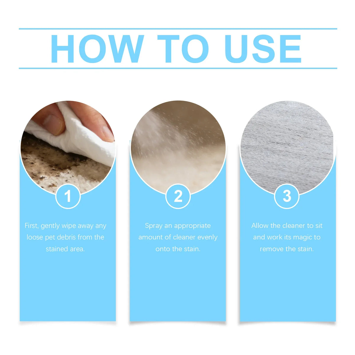 Pet Stain & Odor Remover Spray – Deep Carpet Cleaner Pet Carpet Cleaner Qme