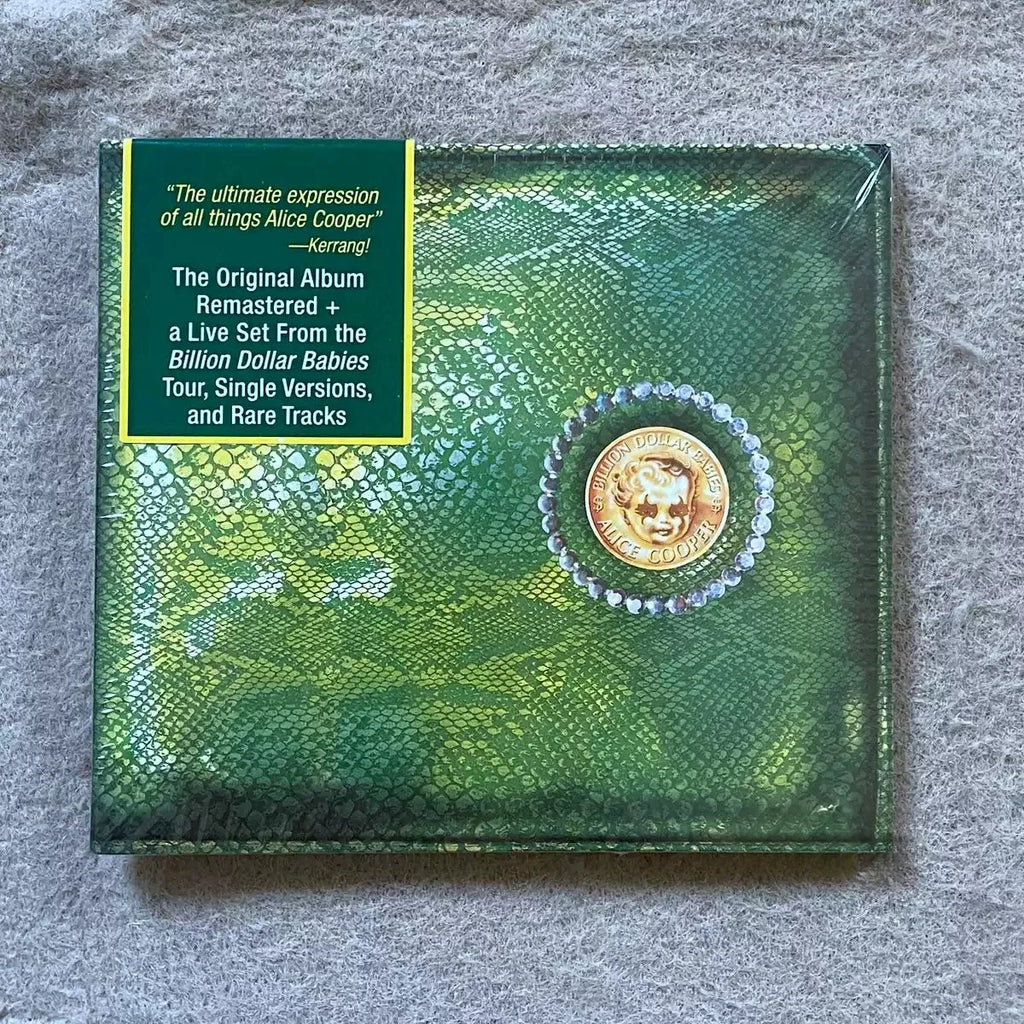 Vintage Rock Remastered Compilation CD – Snake Skin Emblem Rock Compilation CD Qme Dollar Babie