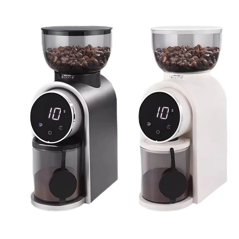 HAOYUNMA Smart Electric Espresso Grinder with LCD Display Electric Coffee Grinder Qst