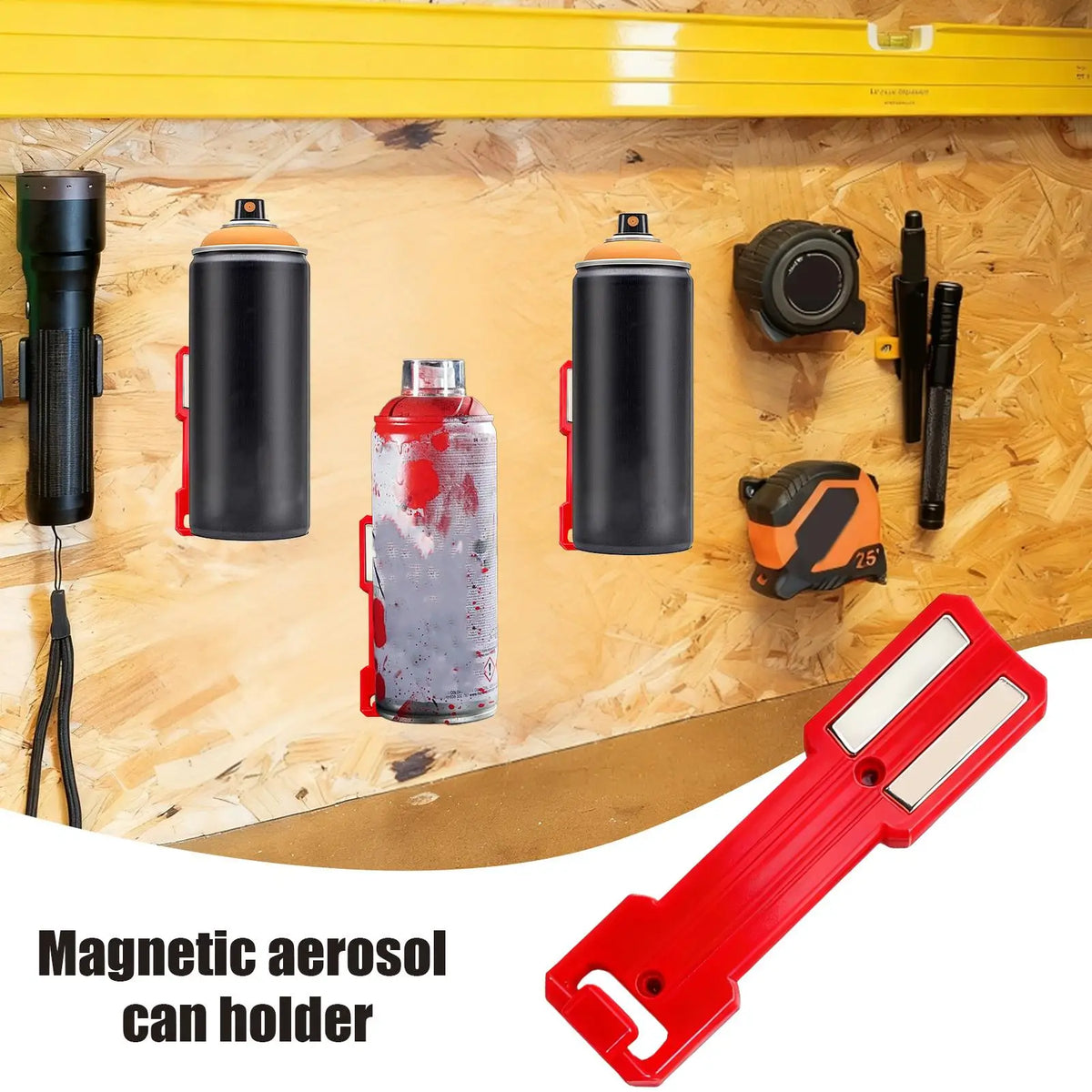 Magnetic Spray Can Holder Wall Mount Paint Rack Organizer Wall Mount Organizer Qme
