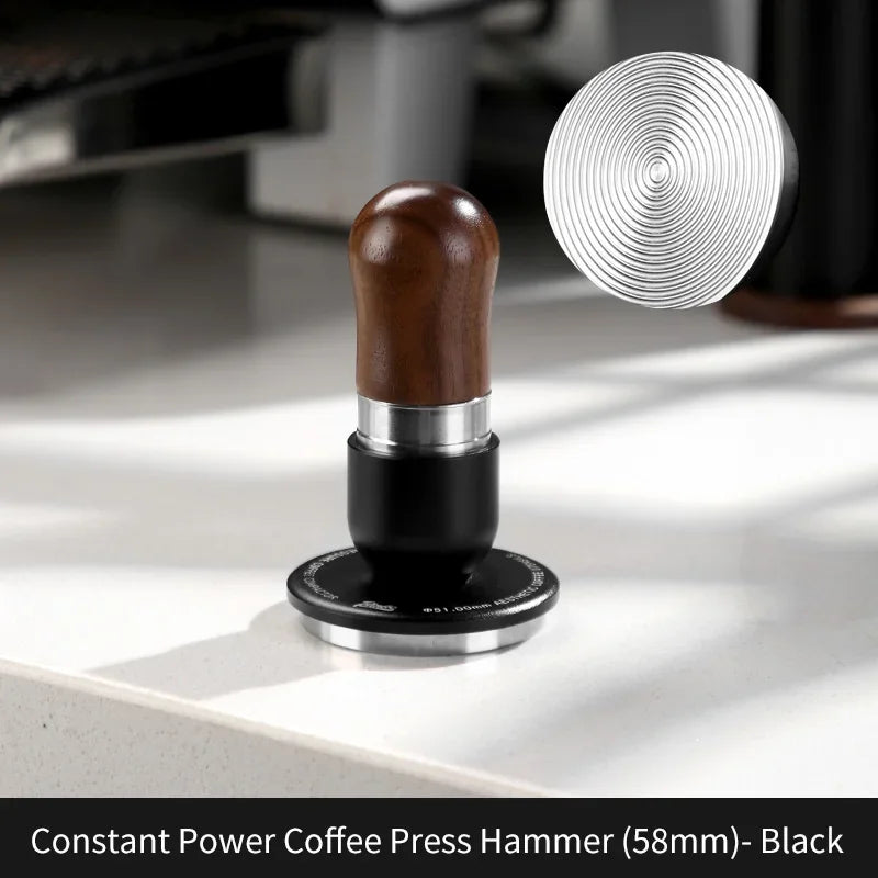 Bincoo 51/58mm Espresso Tamper 30lb Constant Pressure Leveler Espresso Tamper Qst Black 58mm