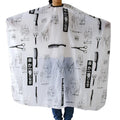 Professional Barber Haircut Cape & Apron – Waterproof Salon Barber Haircut Cape Qme Black