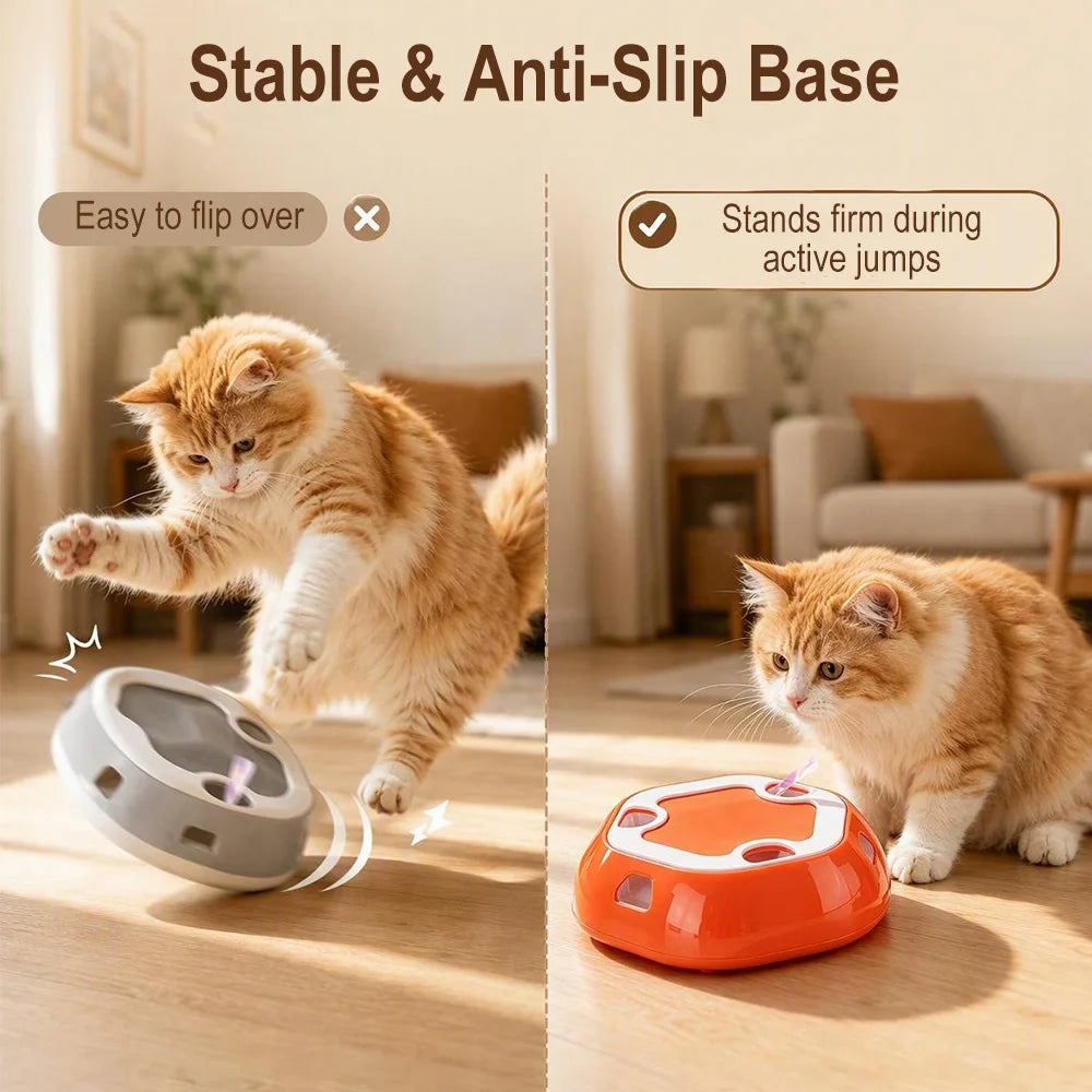 Automatic Electric Cat Toy – 360° Interactive Teaser Toy Interactive Cat Toy Qst