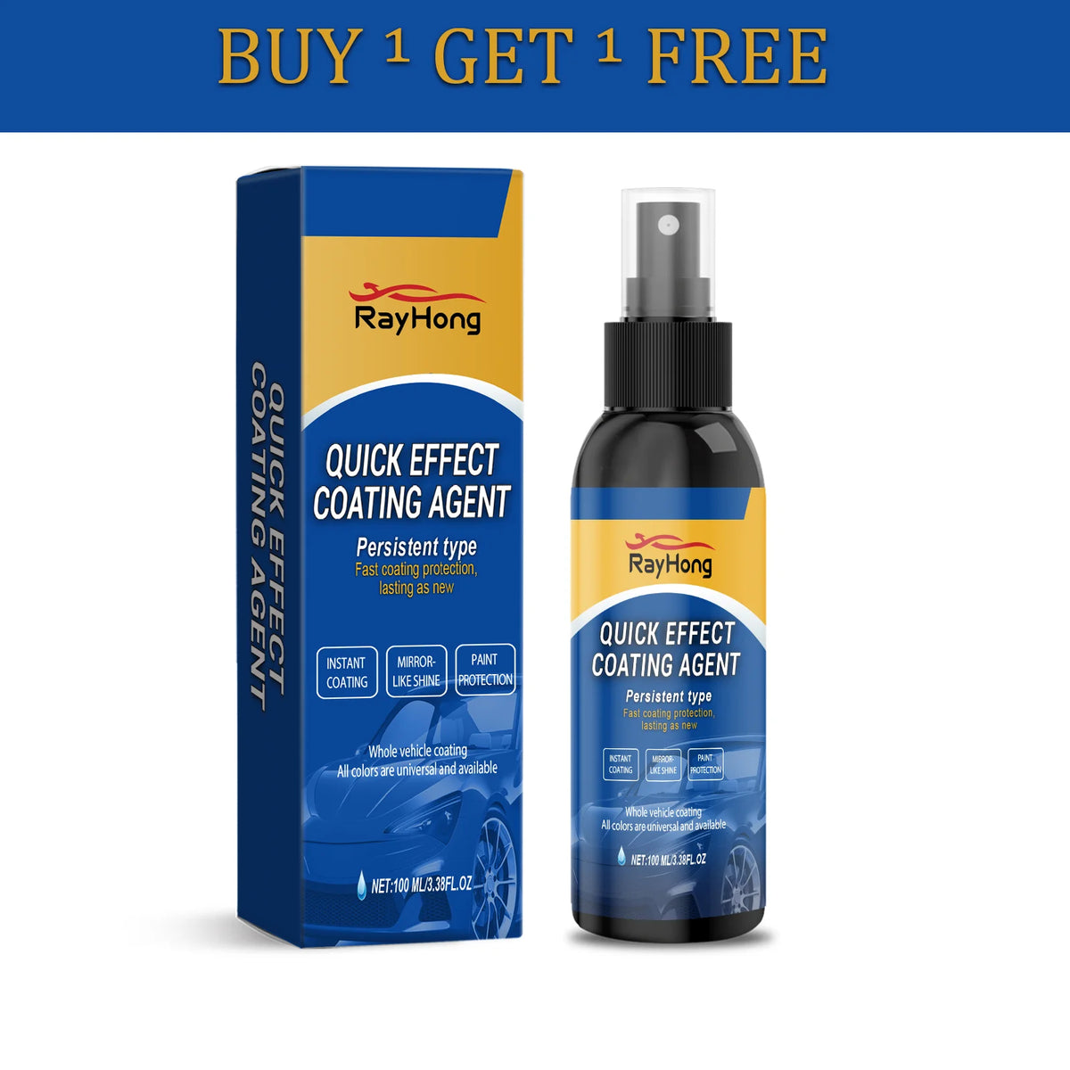 Rayhong Car Coating Spray – Gloss, Antifouling & Paint Care Car Coating Spray Qst 200ml