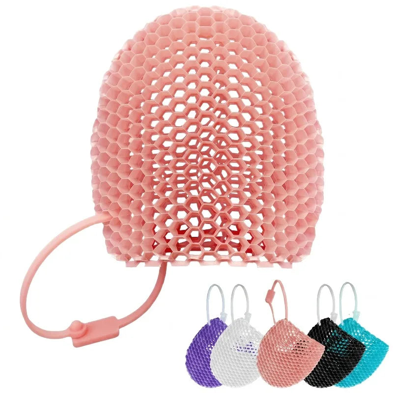 Honeycomb Exfoliating Shower Finger Caps – Body Scrub Gloves Exfoliating Bath Gloves Qme