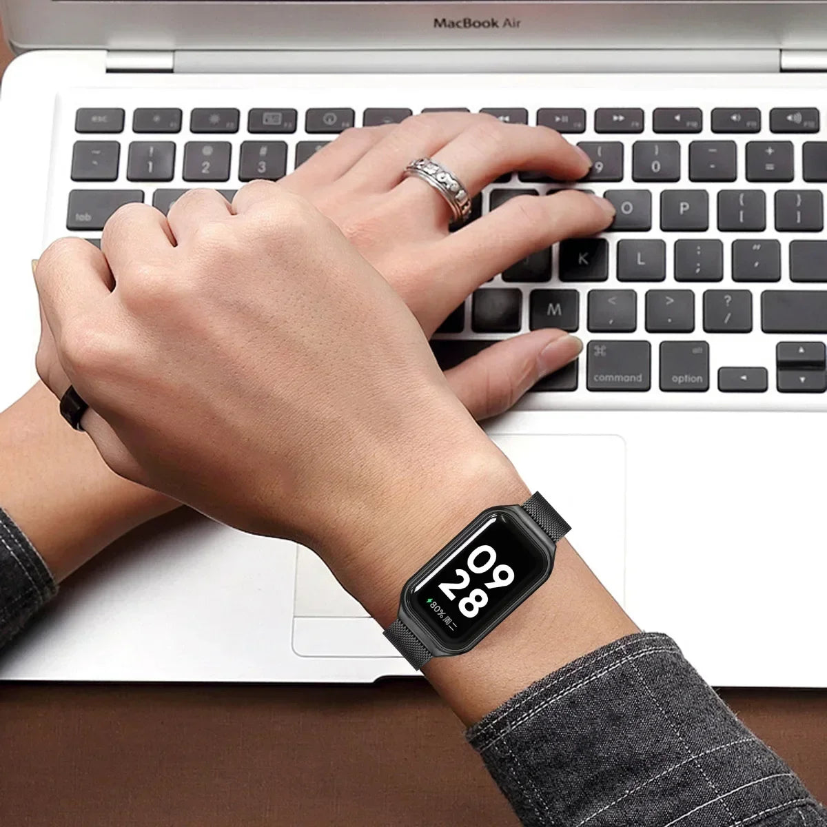 Xiaomi Mi Band 8 Active Stainless Steel Metal Strap | 14 Colors Smart Band Strap Qme