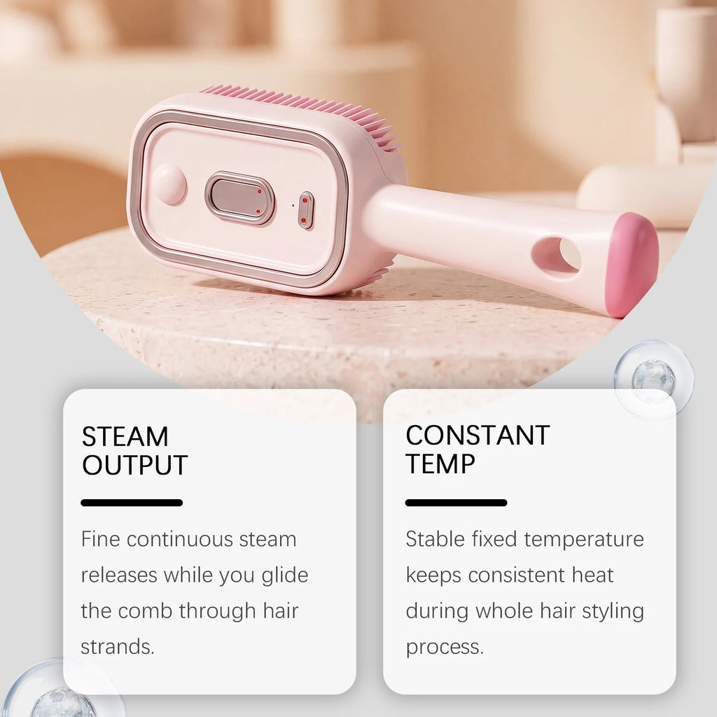 Xorita 3-in-1 Electric Mist Spray Scalp Massage Steam Hair Brush Electric Hair Brush Qst