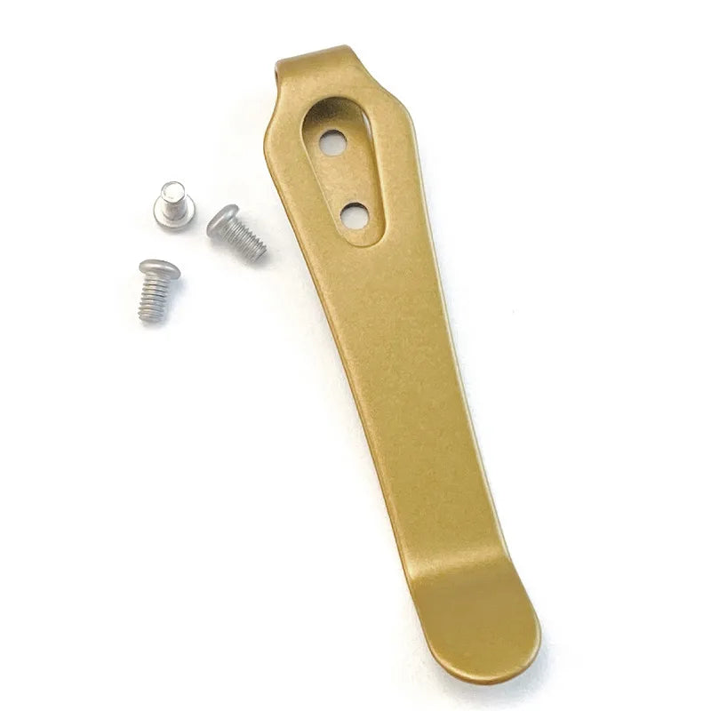 Pocket Knife Back Clip with M2.5 Screws – 15 DIY Styles Knife Clip Accessory Qst G-KK