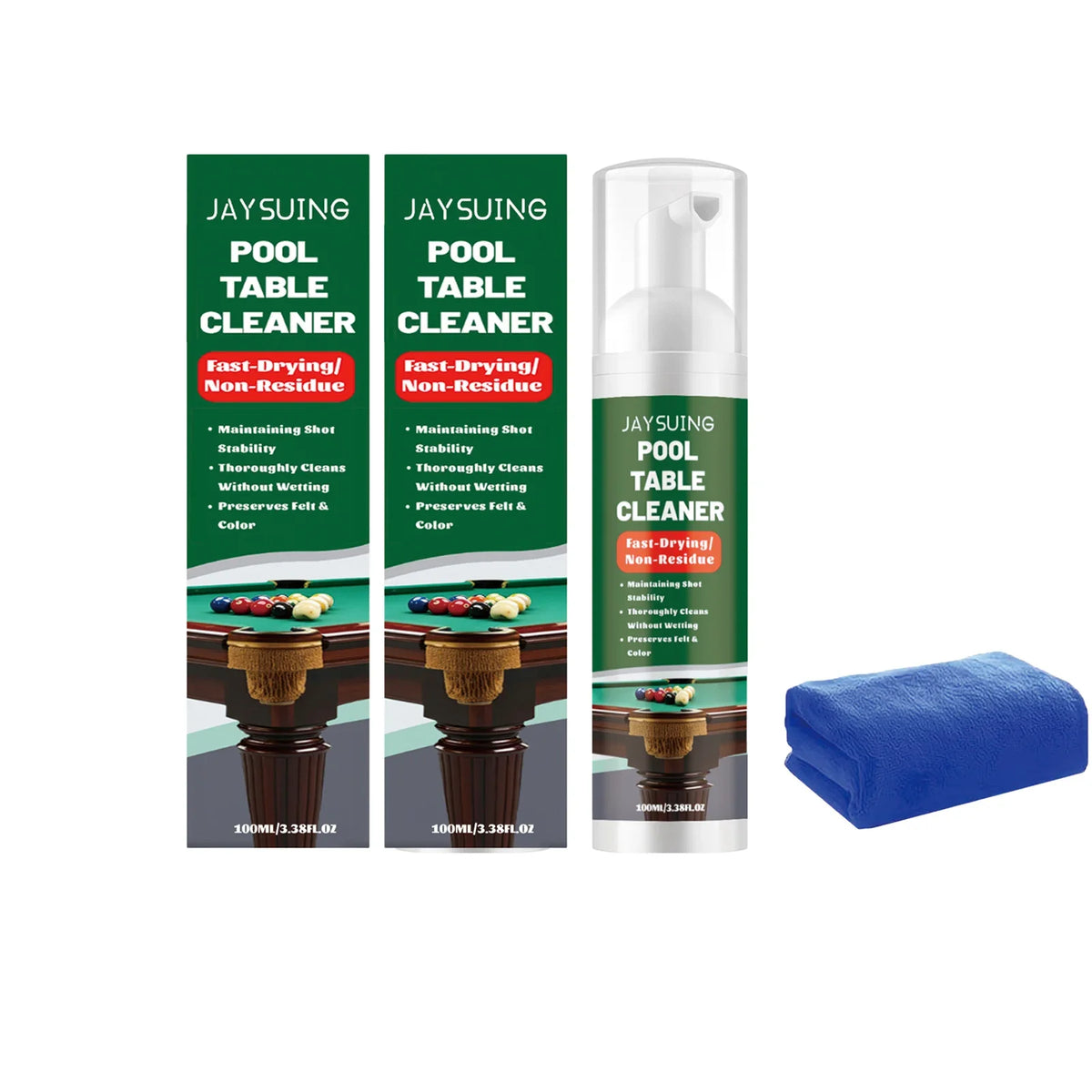 Pool Table Cleaner Spray | Felt Care & Ball Polish – Qme Pool Table Cleaner Qme 2 x 100ML Boxed