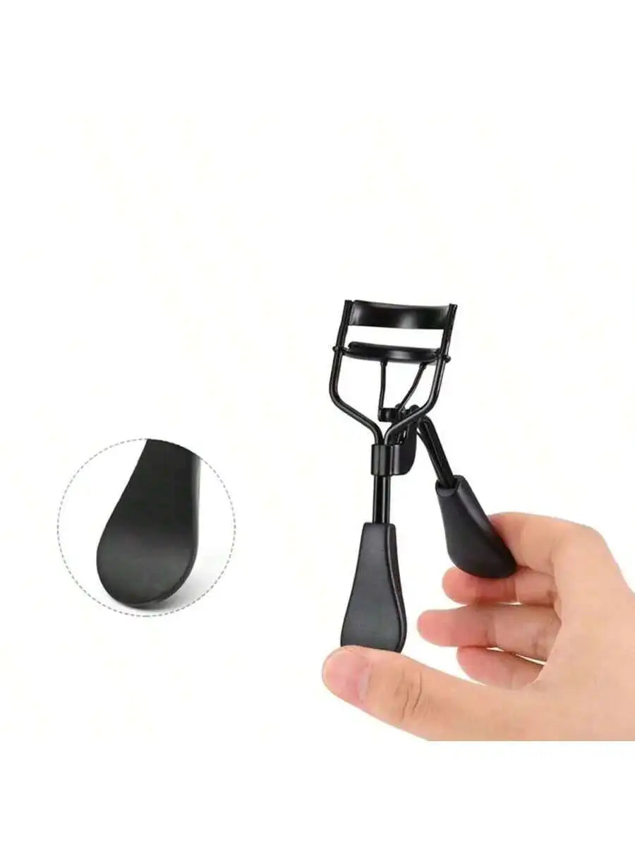 Silicone Eyelash Curler & Comb Makeup Tool – Stainless Steel Eyelash Curler Qme 1pc