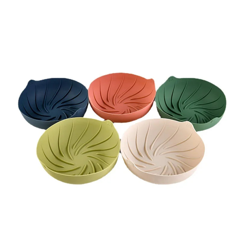 Silicone Air Fryer Basket Non-Stick Baking Pan Inner Pot Silicone Baking Pan Qme
