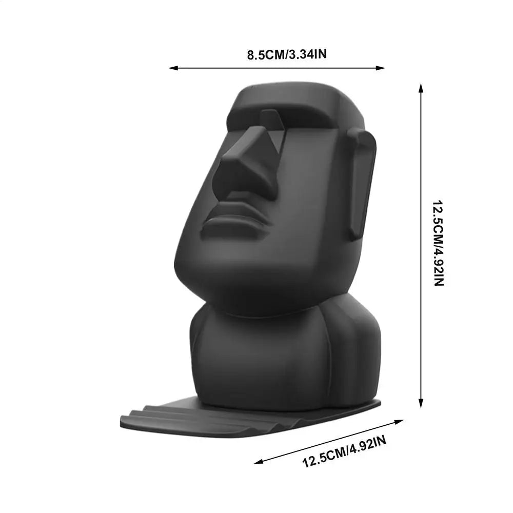 Easter Island Head Eyeglass Holder Stand | Desk Organizer Eyeglass Holder Stand Qme Black