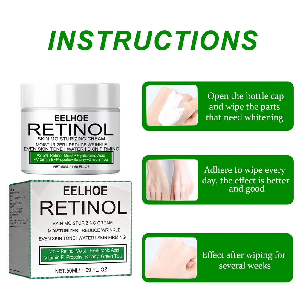 Retinol Brightening Cream – Knees, Underarms & Body Body Brightening Cream Qme