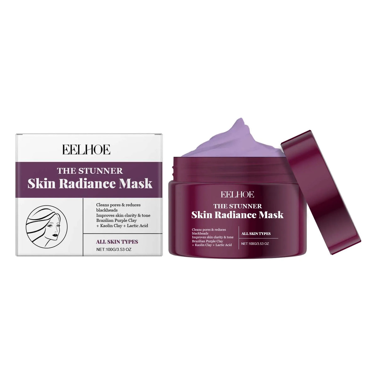 EELHOE Hydrating Brightening Sleeping Mask – Firming & Nourishing Sleeping Face Mask Qst 100g boxed