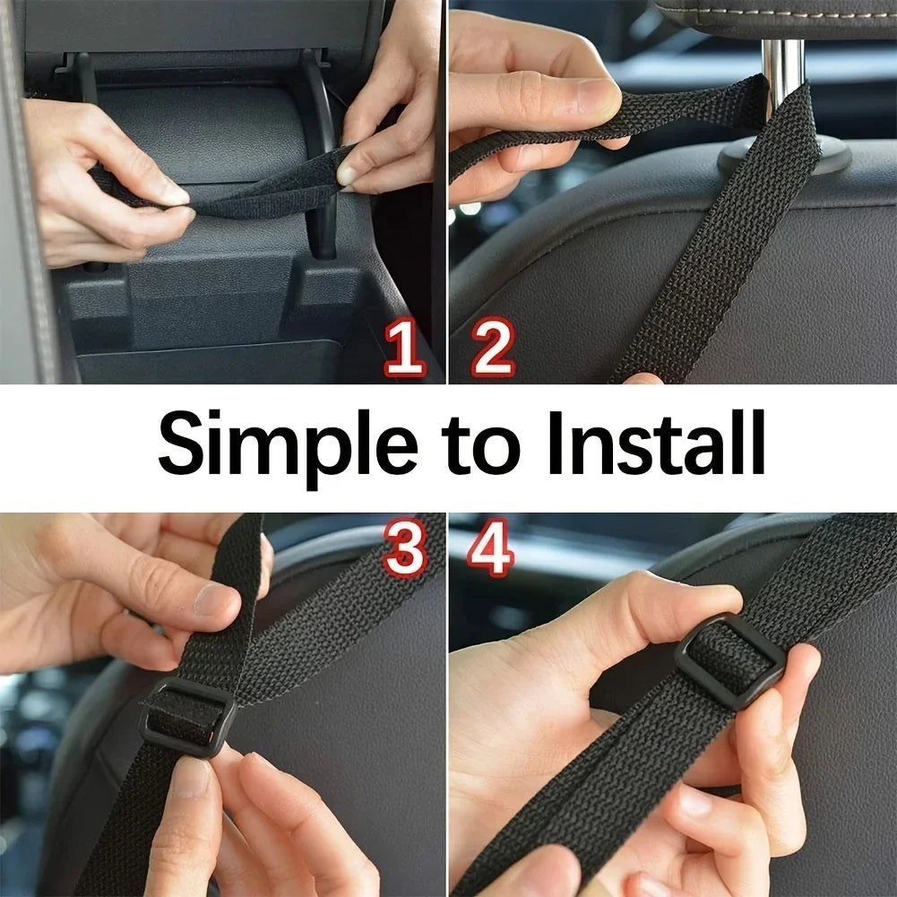 Large Capacity Car Seat Net Pocket Organizer | Qme Car Seat Organizer Qme
