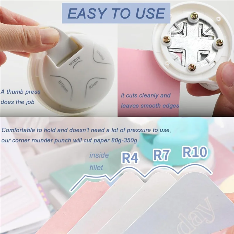Paper Corner Cutter Tool – Cards, Photos & Scrapbooking DIY Corner Cutter Punch Qme