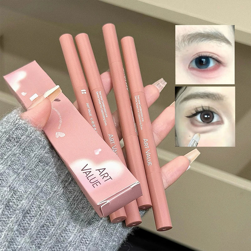 Two-Tone Under Eye Brightening Liner & Silkworm Pen | Qme Under Eye Liner Pen Qme
