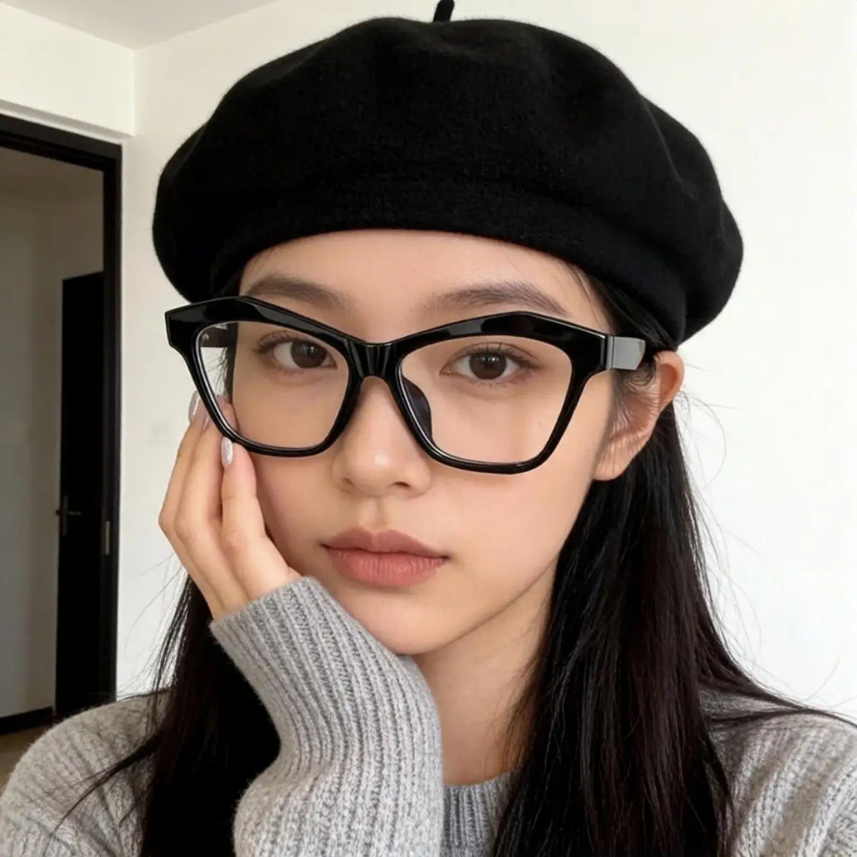 VOPHA Cat Eye Auto Focus Reading Glasses – Clear Lens, +0.5–2.0 Reading Glasses Qst