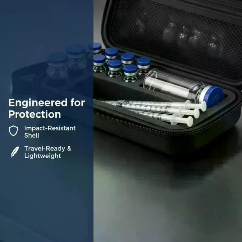 EVA Waterproof Vial & Syringe Storage Case | 6 Colors Portable Storage Case Qme