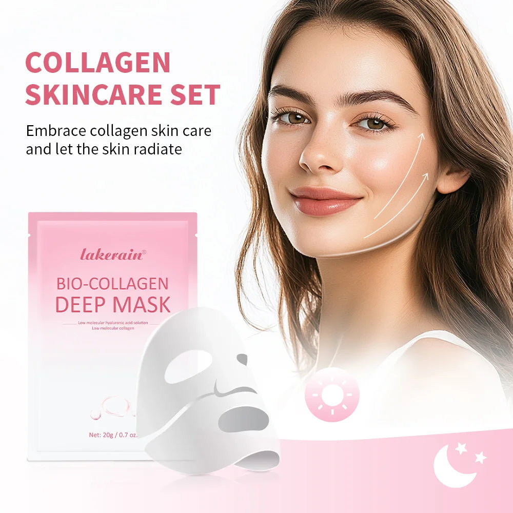 Lakerain Bio-Collagen Sleeping Mask – Hydrating Peel-Off Patch Sleeping Face Mask Qst