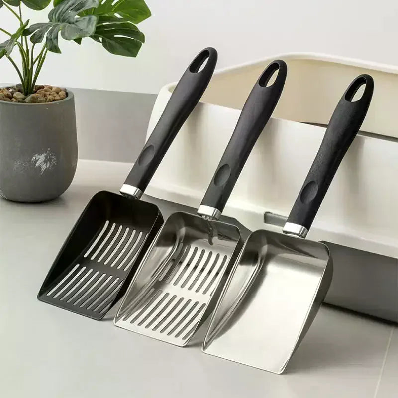 Metal Cat Litter Scoop – Ergonomic Handle & Fine Sifter Cat Litter Scoop Qme
