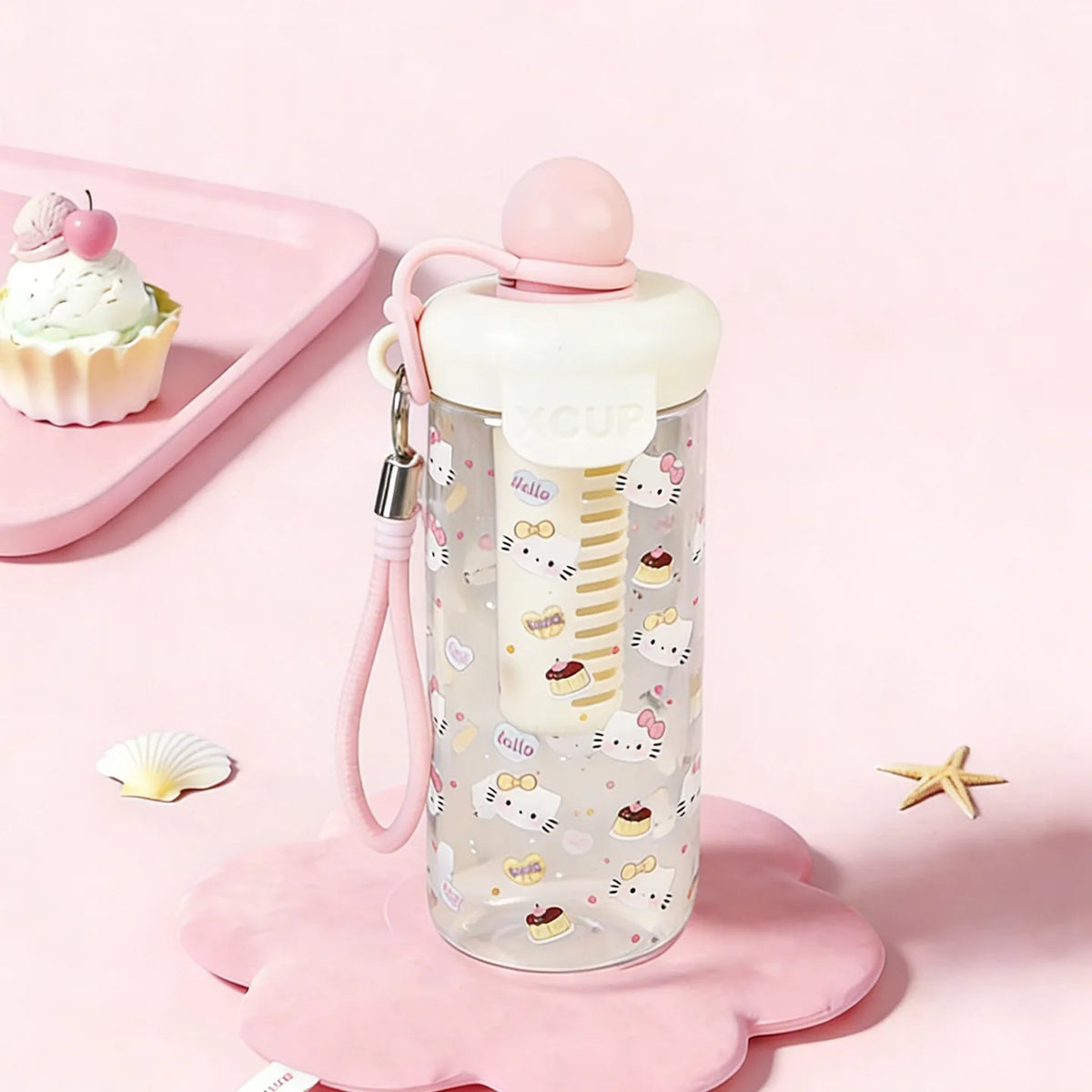 Hello Kitty Large-Capacity Cartoon Water Cup for Girls Cartoon Water Cup Qme 4 600ml