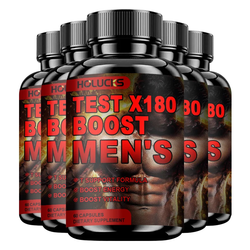Test X180 Boost Men's Supplement – Cordyceps, Boron & Fenugreek Men's Vitality Supplement Qst 5 BOX 60pcs Hot Sale