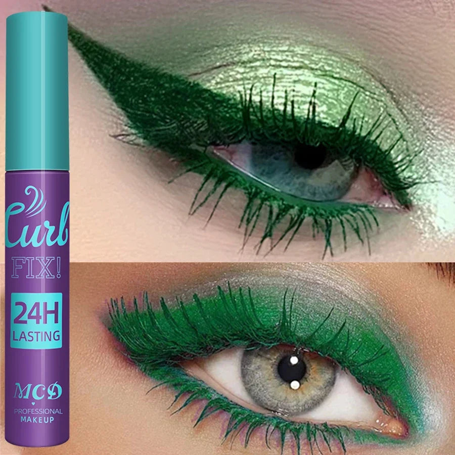 Colorful Waterproof Mascara – Curling & Fast Drying | 8 Shades Waterproof Mascara Qme