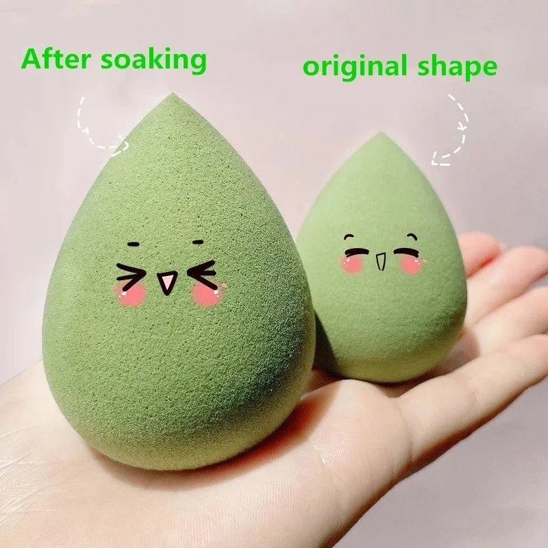Makeup Sponge Powder Puff – Dry & Wet Cosmetic Ball 4pc Makeup Sponge Applicator Qme