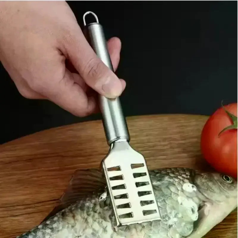 Stainless Steel Fish Scale Scraper & Boning Knife Fish Prep Knife Qme