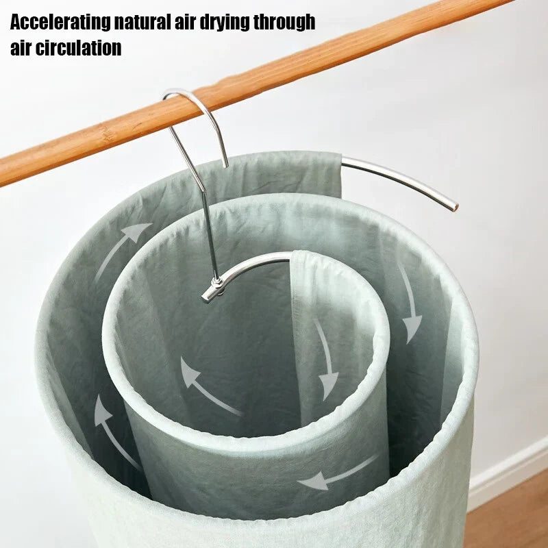 Spiral Folding Balcony Clothes Rack – Stainless Steel Drying Rack Folding Drying Rack Qme