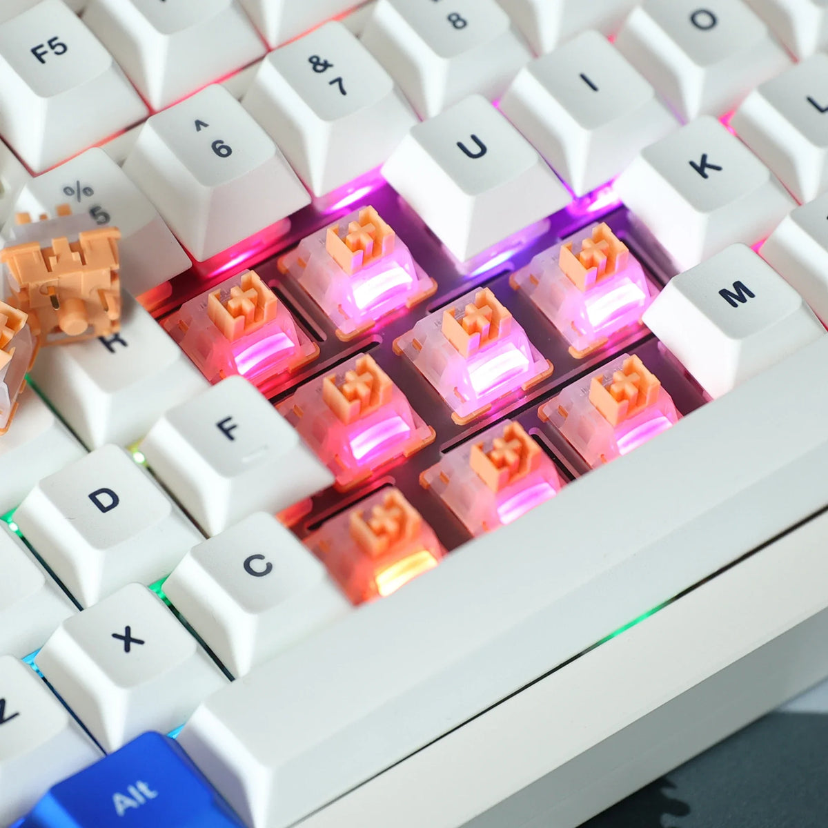 Chosfox Outemu Yichu Silent Linear RGB 5-Pin Hot-Swap Switch Mechanical Keyboard Switch Qme
