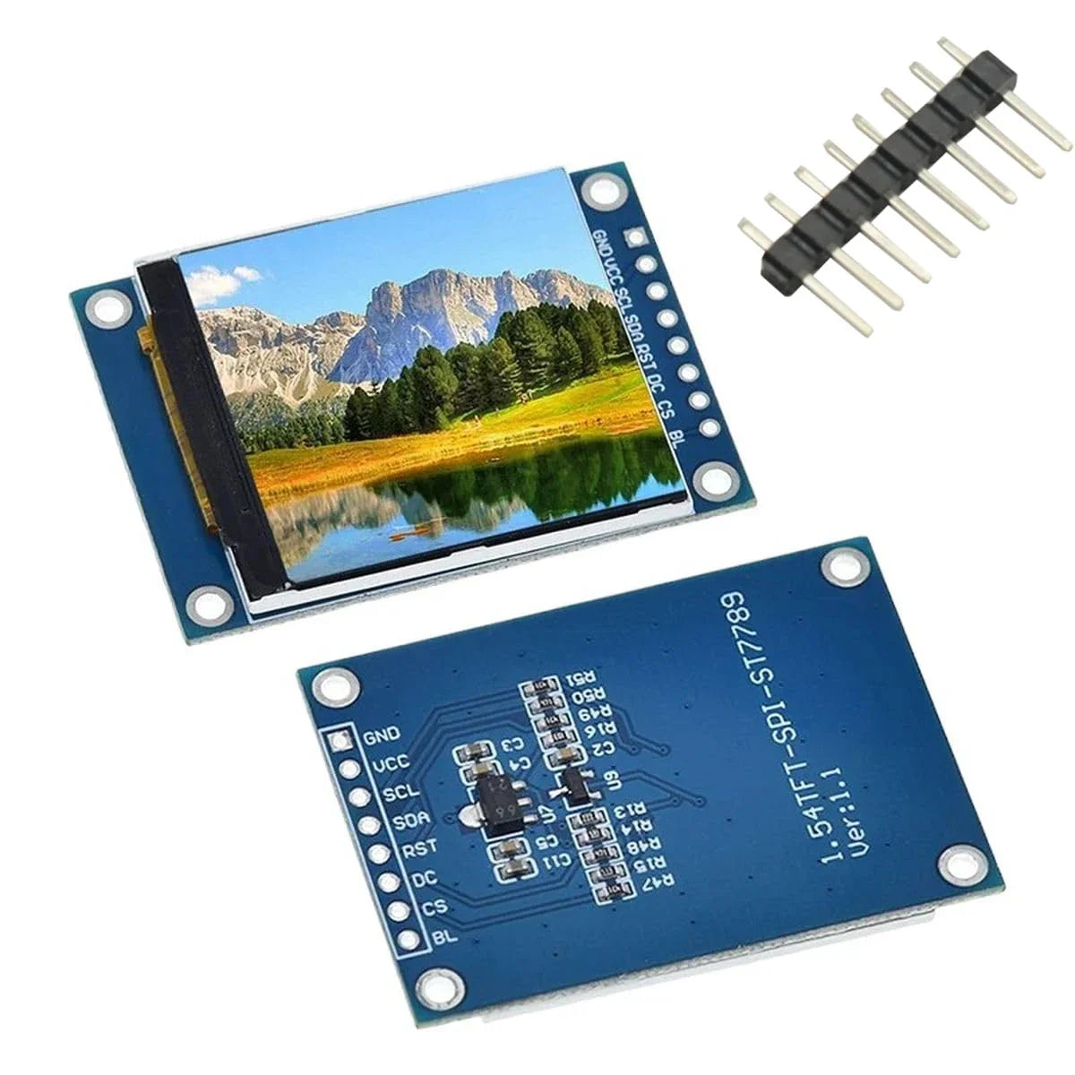 1.54" IPS TFT LCD Display Module 240x240 SPI ST7789 LCD Display Module Qme