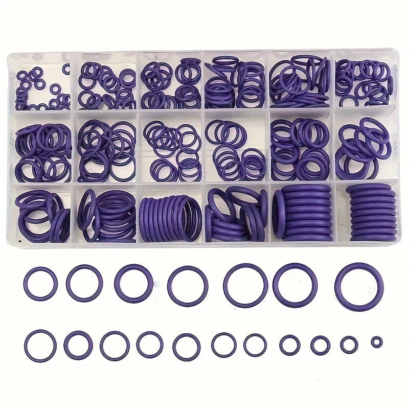 Auto AC O-Ring & Gasket Toolbox Kit | Car AC Sealing Set AC Sealing Kit Qme