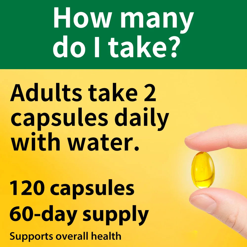 Vitamin D3 2000 IU Capsules – Bone, Muscle & Immune Support Vitamin Supplement Qst