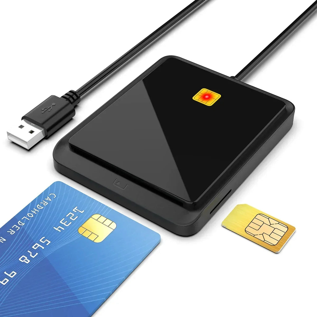 USB 2.0 Smart Card Reader – DNIe CAC IC ID SIM | Qme USB Smart Card Reader Qme WHITE