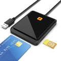USB 2.0 Smart Card Reader – DNIe CAC IC ID SIM | Qme USB Smart Card Reader Qme WHITE