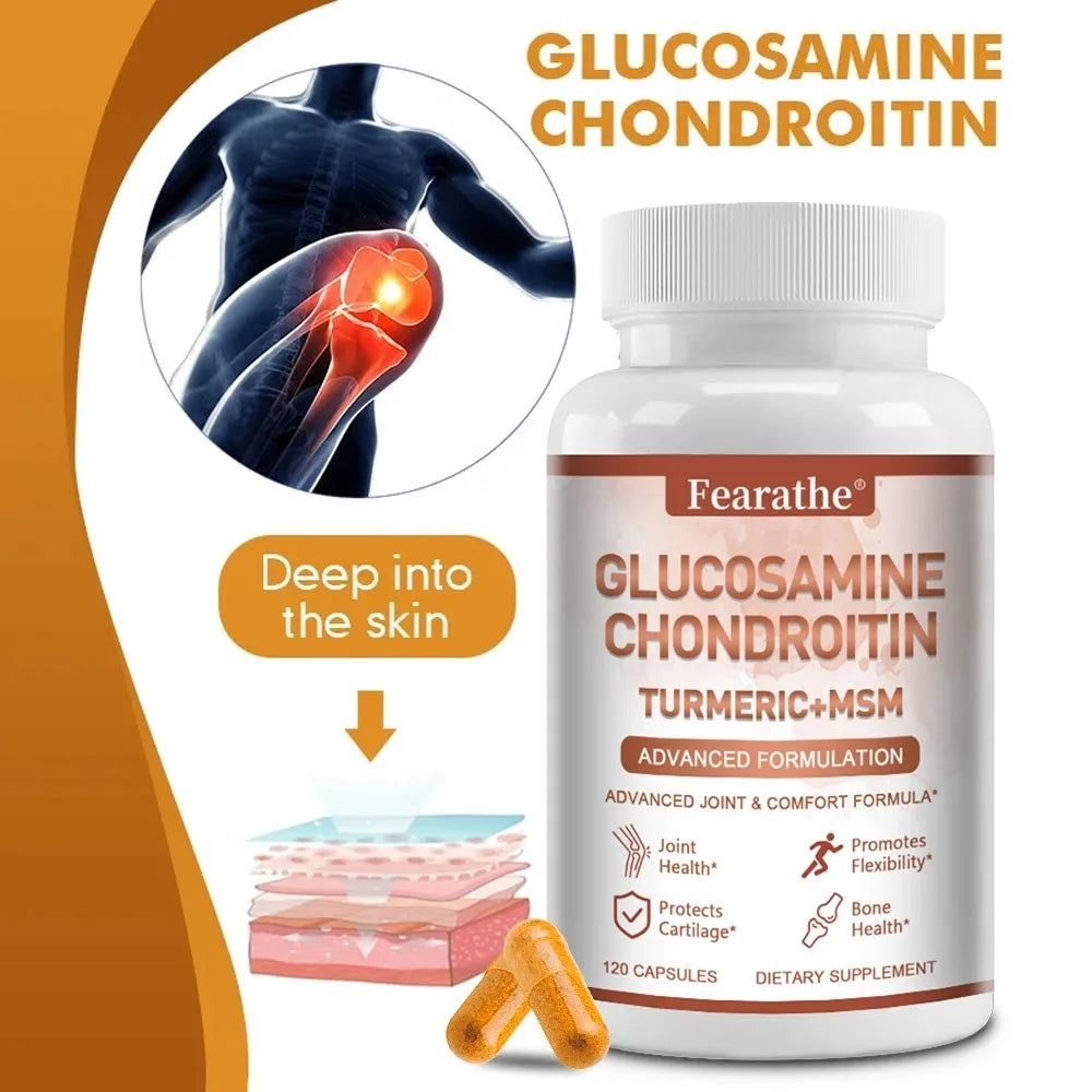 Glucosamine Chondroitin MSM & Turmeric Joint Support Capsules Joint Support Supplement Qst