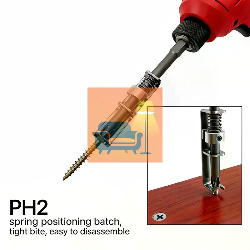 Screw Holder Drill Bit Anti-Drop Fixing Clamp | DIY Tool Drill Bit Accessory Qme